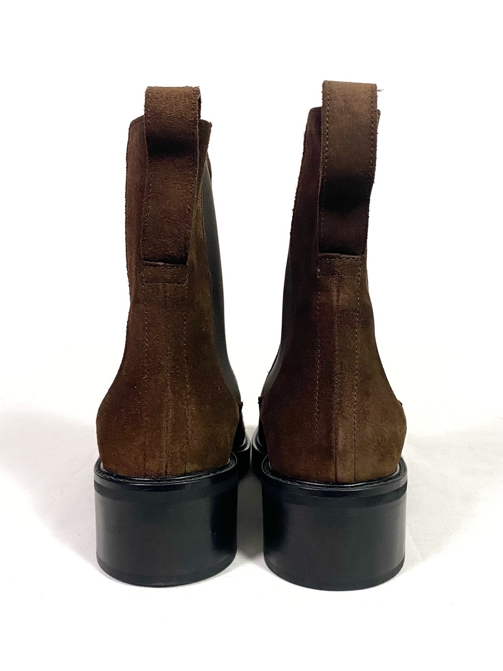 Flattered Suede Chelsea Boots Dark Brown - Picture 4 of 6